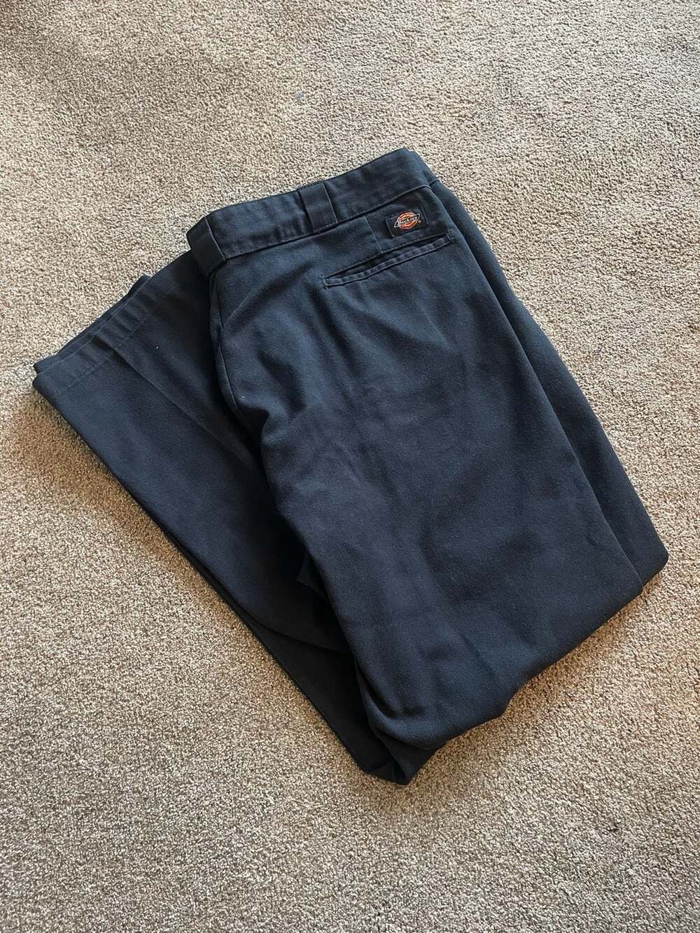 Dickies 874 Men's Straight Black Baggy Fitted Pants Streetwear